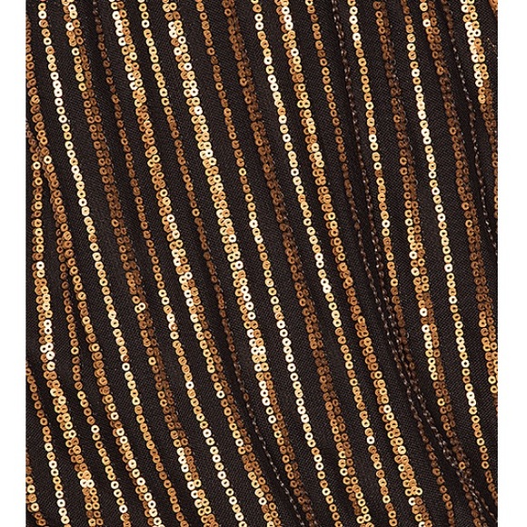 the jetset diaries // black/gold sequin minidress - Picture 4 of 8